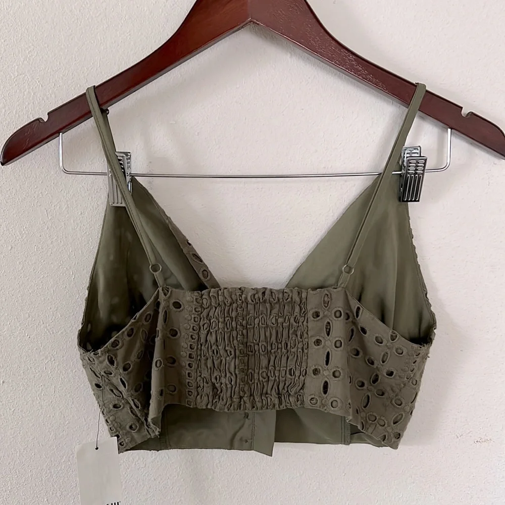 bar lll Green Crop Top